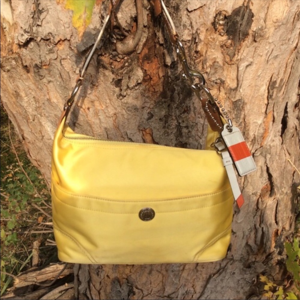 Coach Nylon Yellow Hobo